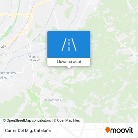 Mapa Carrer Del Mig