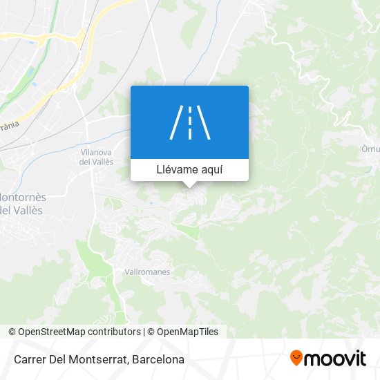 Mapa Carrer Del Montserrat