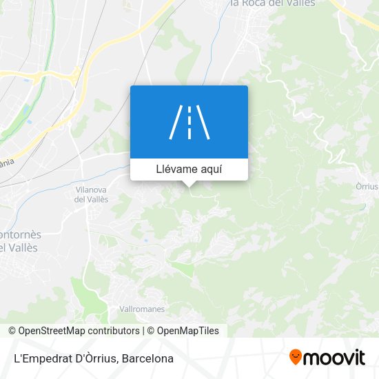 Mapa L'Empedrat D'Òrrius