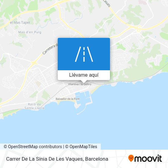 Mapa Carrer De La Sínia De Les Vaques
