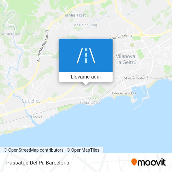 Mapa Passatge Del Pi