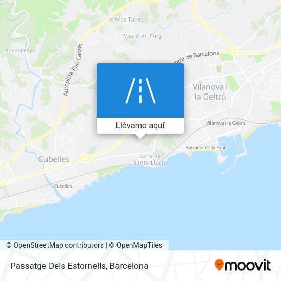 Mapa Passatge Dels Estornells