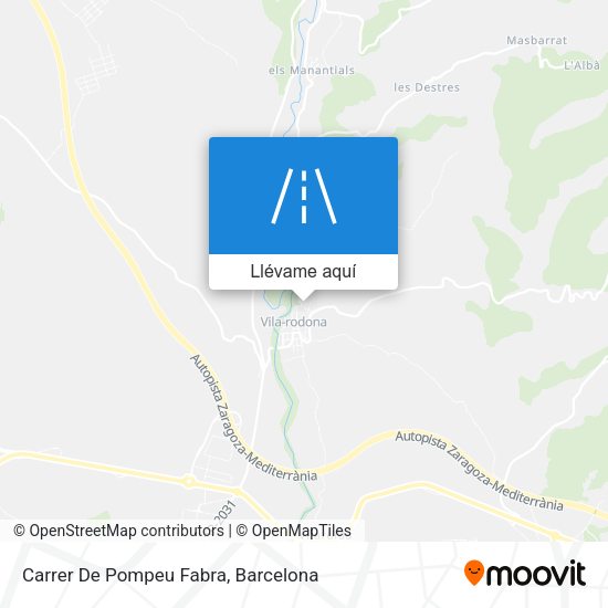 Mapa Carrer De Pompeu Fabra