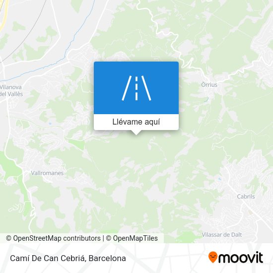 Mapa Camí De Can Cebriá