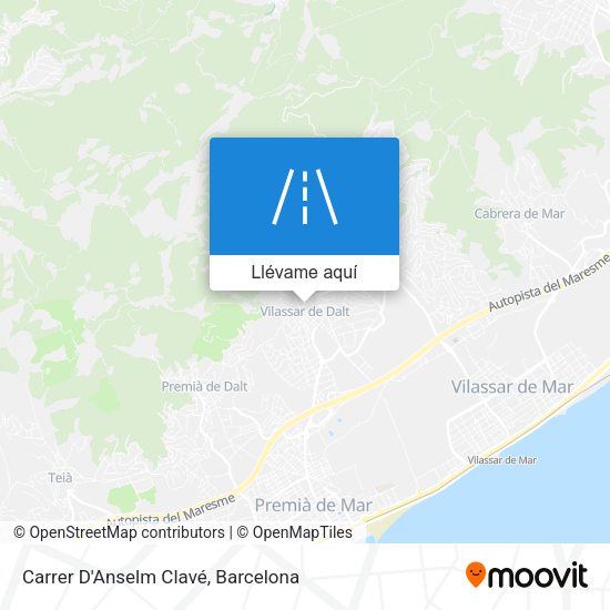 Mapa Carrer D'Anselm Clavé