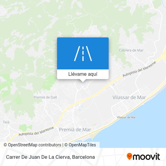 Mapa Carrer De Juan De La Cierva