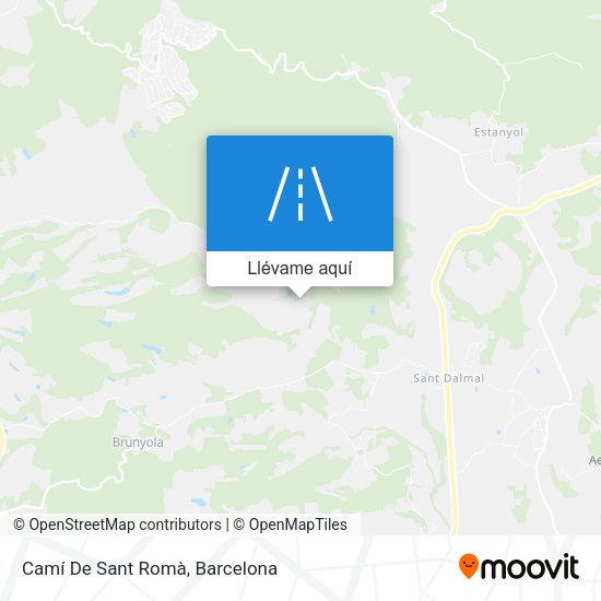 Mapa Camí De Sant Romà