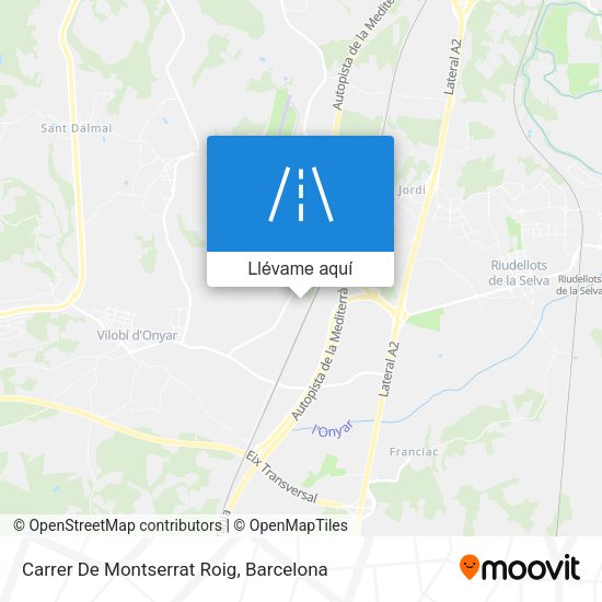 Mapa Carrer De Montserrat Roig