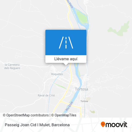 Mapa Passeig Joan Cid I Mulet