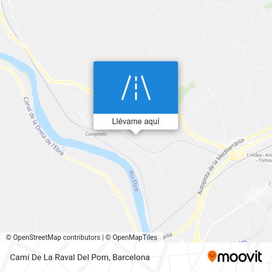Mapa Camí De La Raval Del Pom