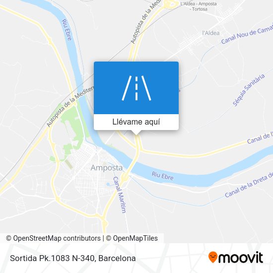 Mapa Sortida Pk.1083 N-340
