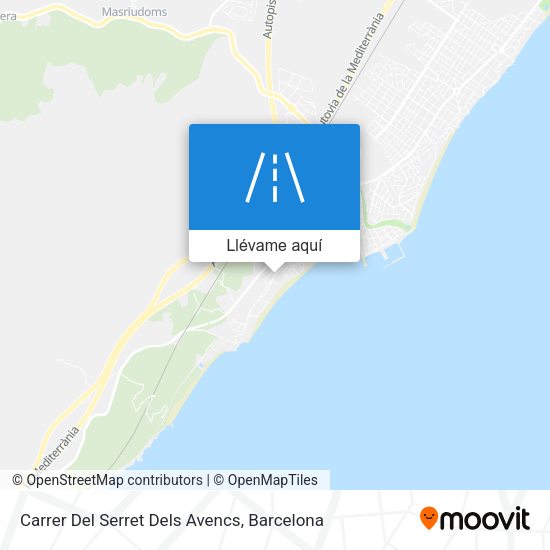 Mapa Carrer Del Serret Dels Avencs
