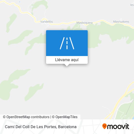 Mapa Camí Del Coll De Les Portes