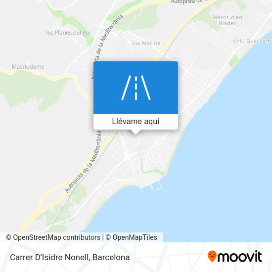 Mapa Carrer D'Isidre Nonell