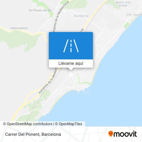 Mapa Carrer Del Ponent