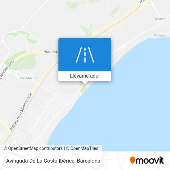 Mapa Avinguda De La Costa Ibèrica