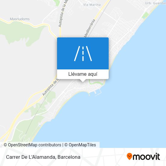 Mapa Carrer De L'Alamanda