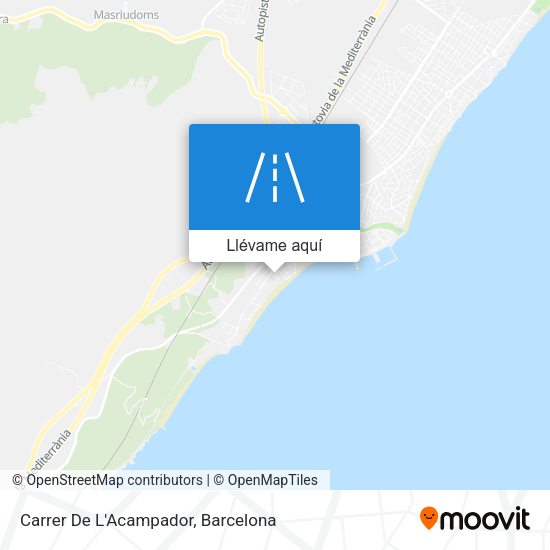 Mapa Carrer De L'Acampador