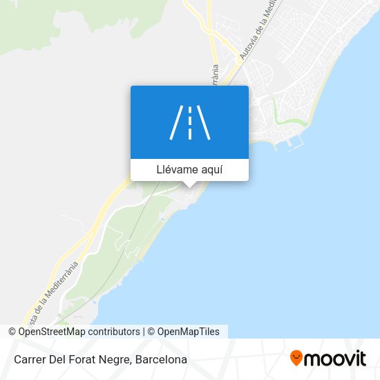 Mapa Carrer Del Forat Negre