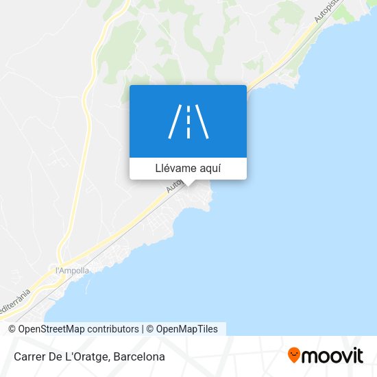Mapa Carrer De L'Oratge