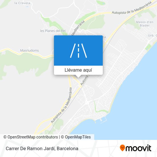 Mapa Carrer De Ramon Jardí