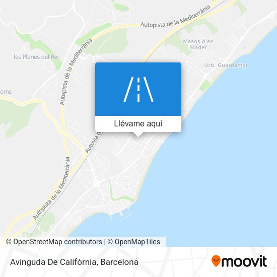 Mapa Avinguda De Califòrnia