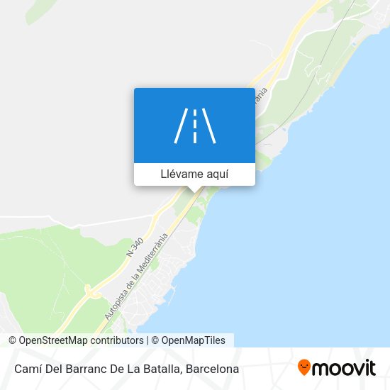Mapa Camí Del Barranc De La Batalla