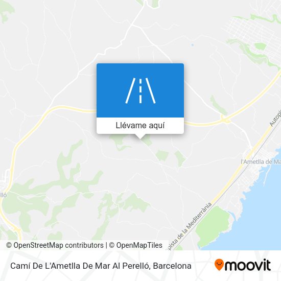 Mapa Camí De L'Ametlla De Mar Al Perelló