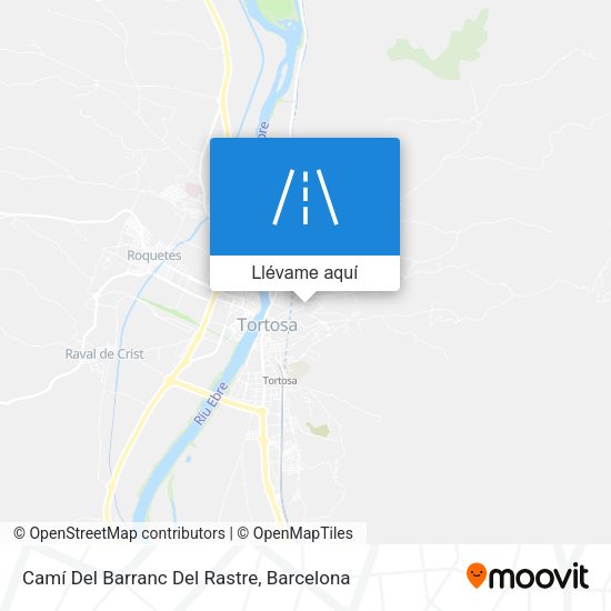 Mapa Camí Del Barranc Del Rastre