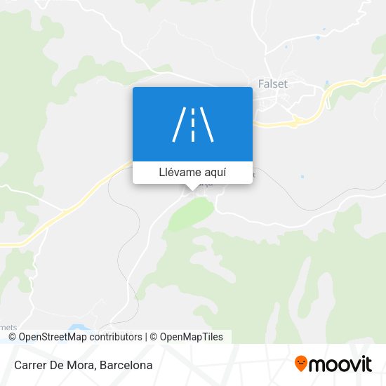 Mapa Carrer De Mora