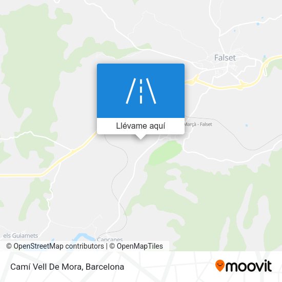 Mapa Camí Vell De Mora
