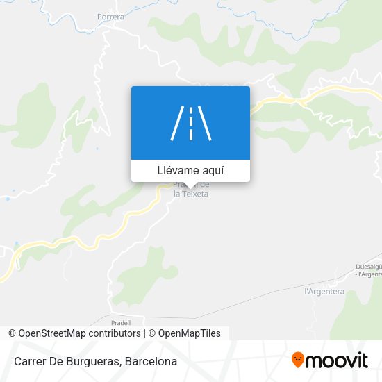 Mapa Carrer De Burgueras
