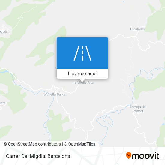 Mapa Carrer Del Migdia