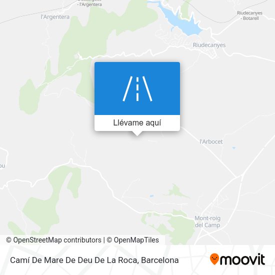Mapa Camí De Mare De Deu De La Roca