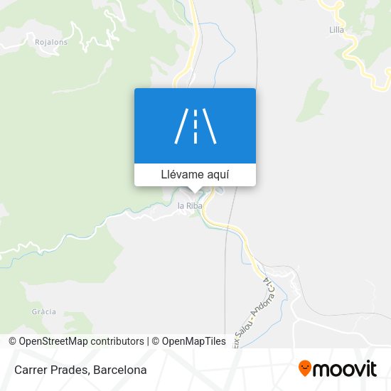 Mapa Carrer Prades