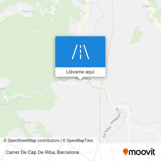 Mapa Carrer De Cap De Riba