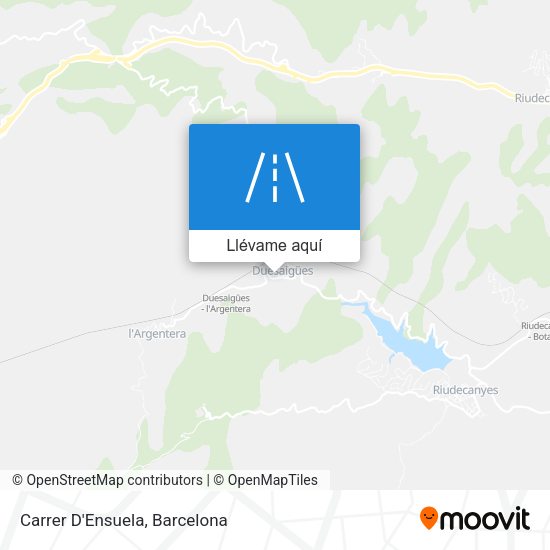 Mapa Carrer D'Ensuela