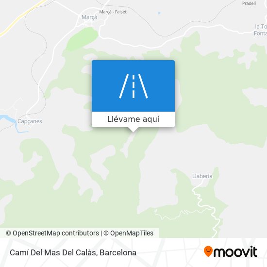 Mapa Camí Del Mas Del Calàs