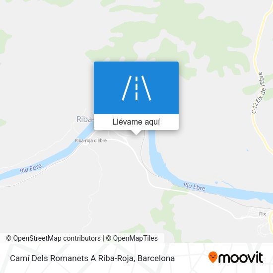 Mapa Camí Dels Romanets A Riba-Roja
