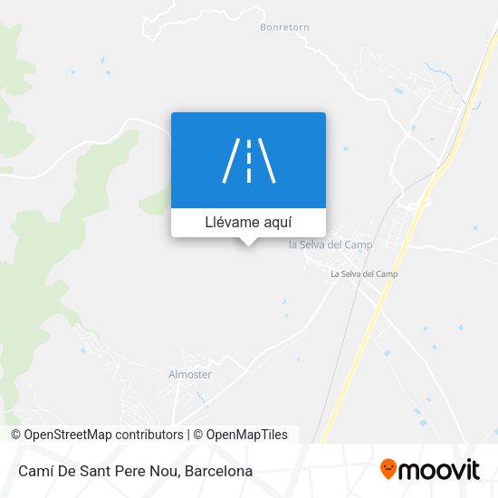 Mapa Camí De Sant Pere Nou