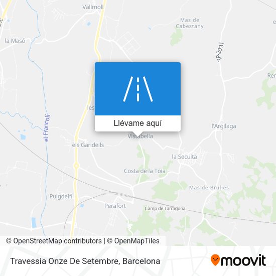 Mapa Travessia Onze De Setembre