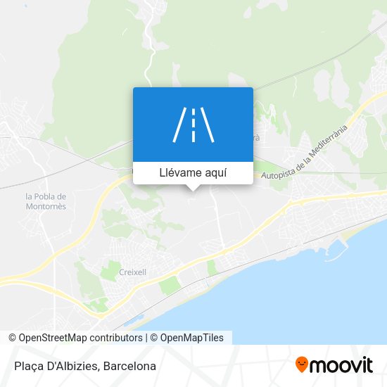 Mapa Plaça D'Albizies