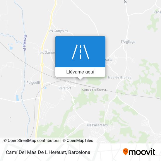 Mapa Camí Del Mas De L'Hereuet