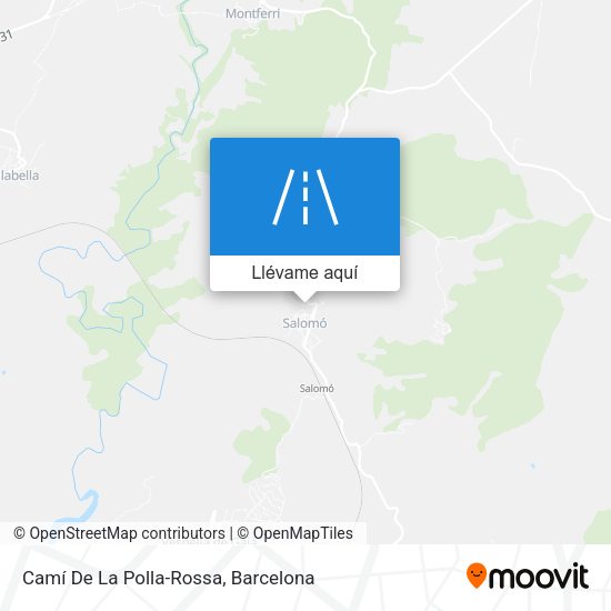 Mapa Camí De La Polla-Rossa
