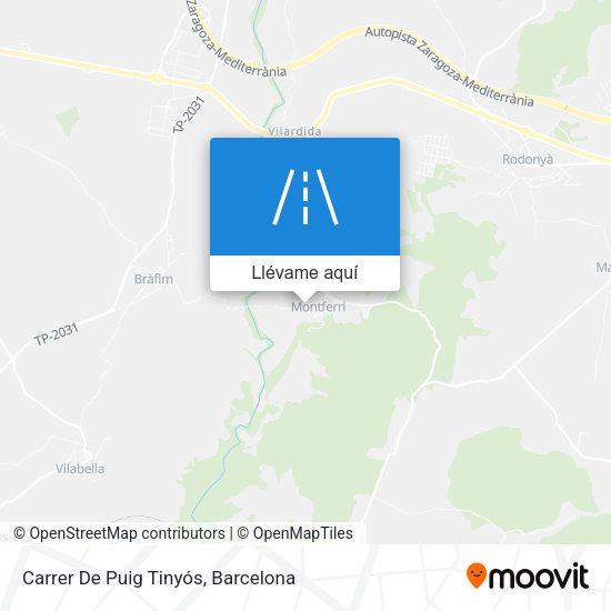 Mapa Carrer De Puig Tinyós