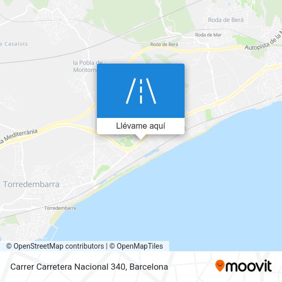 Mapa Carrer Carretera Nacional 340