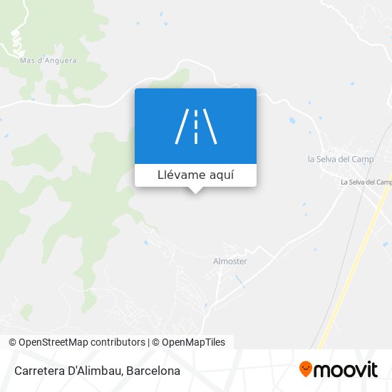 Mapa Carretera D'Alimbau