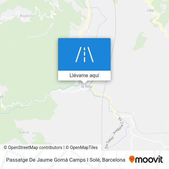 Mapa Passatge De Jaume Gomà Camps I Solé