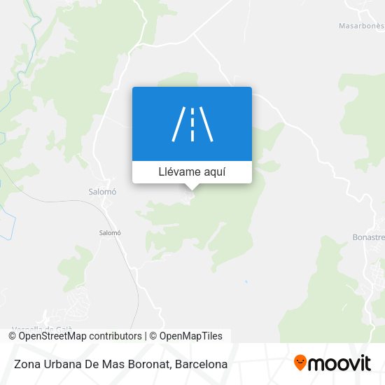 Mapa Zona Urbana De Mas Boronat