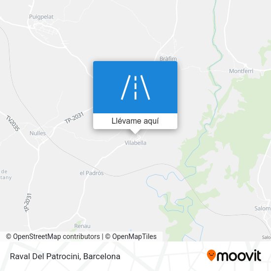 Mapa Raval Del Patrocini